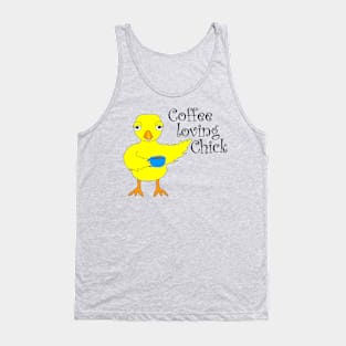 Coffee Chick Text Tank Top
